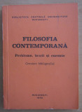 Filosofia contemporana. Cercetare bibliografica 1978
