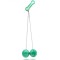 Jucarie interactiva cu bile, flippy, clackers ball, antistres, verde, 40 mm