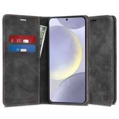 Husa piele Samsung Galaxy S24 Plus Techsuit Confy Cover, negru foto