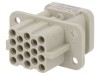 Conector HDC Inserturi Contact Mamă 18 17 PE