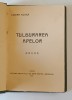 TULBURAREA APELOR de LUCIAN BLAGA , CLUJ 1923 *EDITIE PRINCEPS