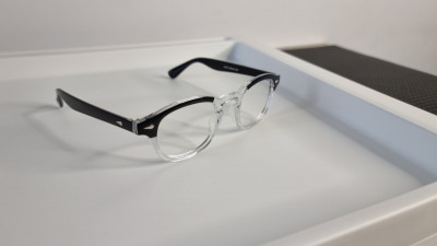 Rame ochelari Moscot Lemtosh - Johnny Depp Style Rama negru-transparent foto