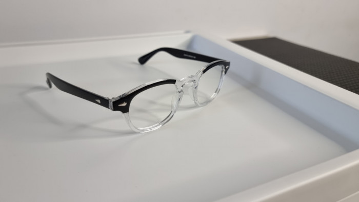 Rame ochelari Moscot Lemtosh - Johnny Depp Style Rama negru-transparent