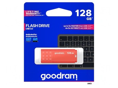 Pendrive USB 3.0 128GB Portocaliu foto