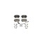Placute frana AUDI A6 4G2 C7 4GC ATE 13047027692