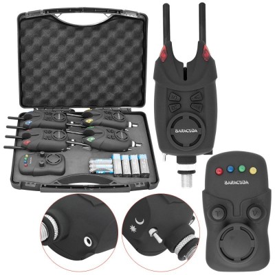 STATIE Baracuda Set 4 avertizoare wireless SG-K2 + receptor si snag bar foto