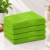 Cumpara ieftin Set 4 Prosoape Baie Lux Bumbac 100% Verde Lime 550 GSM -50X90 Cm