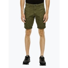 Pantaloni scurti barbati John cu talia medie si croiala Regular fit, Verde