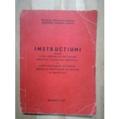 Instructiuni privind lupta vinatorilor de tancuri