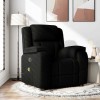 Gossi fotoliu de masaj rabatabil, negru, material textil