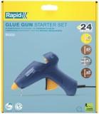 Pistol de lipit la cald Rapid EG212, kit start cu 24 batoane
