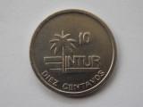 10 CENTAVOS 1989 CUBA-XF