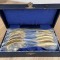 Set Tacamuri - furculite desert - Solingen - aurite - marcate - 6 pers - Noi !