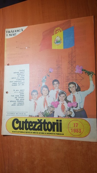 revista pentru copii - cutezatorii 28 aprilie 1983