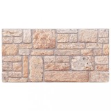 Cumpara ieftin Panouri de perete 3D, 10 buc., maro, 100x50 cm, EPS