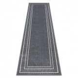 Covor, traversa ALLURE 1960 Cheie greacă, cadru - Structural, elegant, glamour gri, 80x200 cm