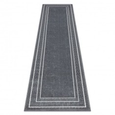 Covor, traversa ALLURE 1960 Cheie greacă, cadru - Structural, elegant, glamour gri, 60x200 cm