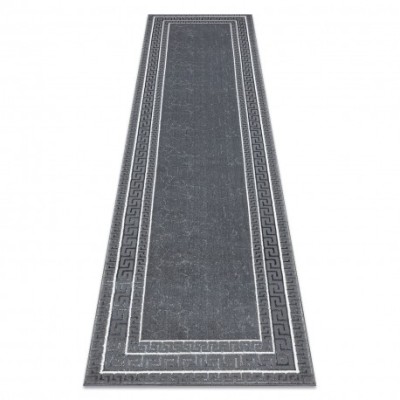 Covor, traversa ALLURE 1960 Cheie greacă, cadru - Structural, elegant, glamour gri, 70x200 cm foto