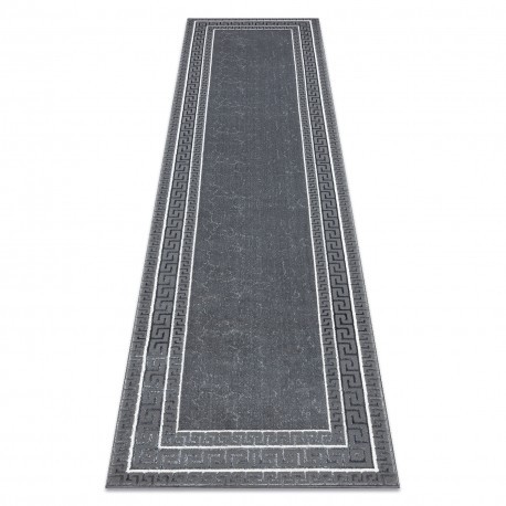 Covor, traversa ALLURE 1960 Cheie greacă, cadru - Structural, elegant, glamour gri, 70x200 cm