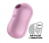 Stimulator Clitoris Cotton Candy Air Pulse+Vibration USb Silicon Lila, Satisfyer