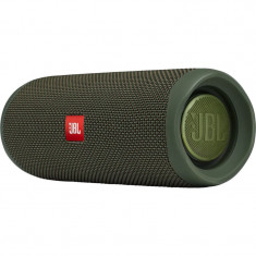 Boxa portabila JBL Flip 5, Bluetooth, PartyBoost, Waterproof, verde inchis foto