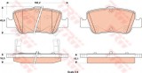 Set placute frana,frana disc TOYOTA COROLLA Limuzina (E15) (2006 - 2016) TRW GDB3480