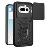 Husa pentru Nothing Phone (4a), Techsuit, CamShield, Neagra
