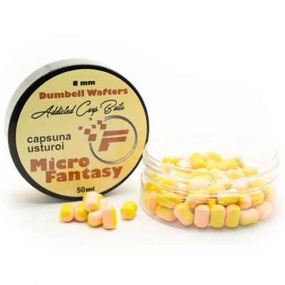 Wafters Addicted Carp Baits Dumbell Fantasy, Capsuna &amp;amp; Usturoi, 8mm, 50ml foto