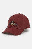 The North Face sapca Norm culoarea bordo, cu imprimeu, NF0A7WHOBQ61
