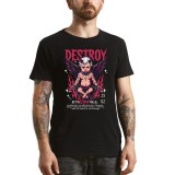 Tricou Barbati, cu simboluri antice, negru, marime L