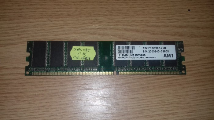 Memorie DDR1 - 512 MB - AM1