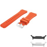 Curea din silicon compatibila cu Samsung Galaxy Watch8 Classic 46mm, Light Orange