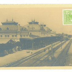 1591 - PLOIESTI, Railway Station, Romania - old postcard - used - 1914
