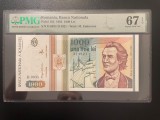 Romania 1000 lei 1993 pick 102 grad 67 pmg