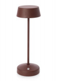 Lampa LED de exterior Esprit, Bizzotto, 11x33 cm, cu baterie reincarcabila, otel acoperit cu pulbere, maro