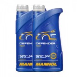 Pachet 2 litri Ulei Motor MANNOL Defender 10W40 (LSPI Protection) Hidrosintetic cu Ester