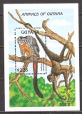 GUYANA 1992 FAUNA MAIMUTE ( colita dantelata ) MNH, Nestampilat