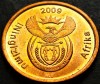 Moneda 5 CENTI - AFRICA de SUD, anul 2009 *cod 1733 B = ININGIZIMU AFRIKA