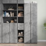 VidaXL Dulap &icirc;nalt, gri beton, 30x42,5x185 cm, lemn prelucrat