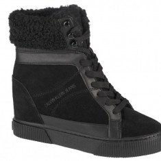 Pantofi pentru adidași Calvin Klein Hidden Wedge Warm YW0YW00439-0GJ negru