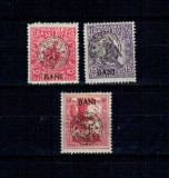 1919 - Emisiunea Cluj, supratipar pe timbre de binefacere, serie nestampilata