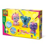 Cumpara ieftin Set creativ mulaj si pictura - Animale cu glitter, SES Creative