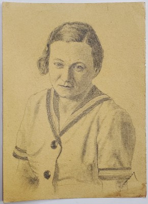 Portret de doamna - Semnat Romano foto