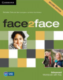 Face2face Advanced Workbook with Key - Paperback brosat - Nicholas Tims , With Gillie Cunningham , Jan Bell , Chris Redston - Art Klett