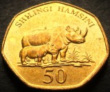 Moneda exotica 50 SHILINGI HAMSINI - TANZANIA, anul 2012 * 5193 = A.UNC - LUCIU