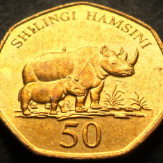 Moneda exotica 50 SHILINGI HAMSINI - TANZANIA, anul 2012 * 5193 = A.UNC - LUCIU