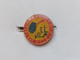 QW9 K 19 - Insigna - tematica industrie - Ziua metalurgistului RSR, Romania de la 1950
