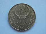 10 FRANCS 1989 MADAGASCAR, Africa