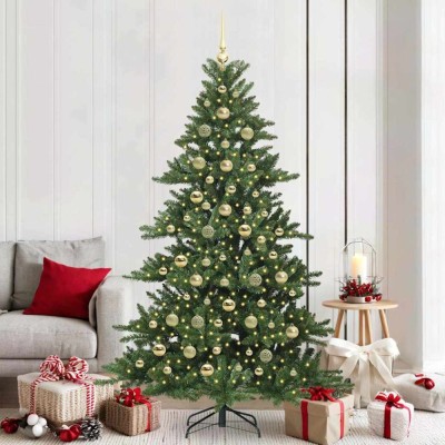 vidaXL Brad de Crăciun artificial cu ramuri articulare 210 cm PVC 3397683 foto