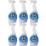 6x Cif Bagno, Solutie pentru curatat baia, Ultra-rapid cu pulverizator, 6x 500ml